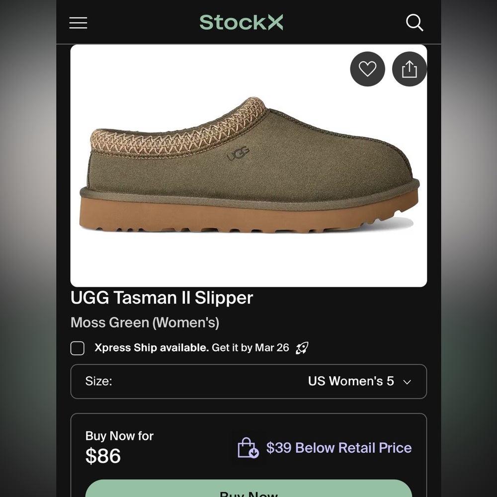 moss green tasman uggs